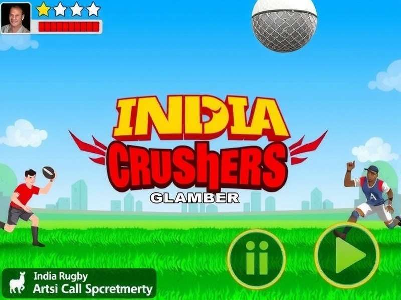 Intense rugby action in India Rugby Crushers India Rugby Crushers Gameplay Screenshot